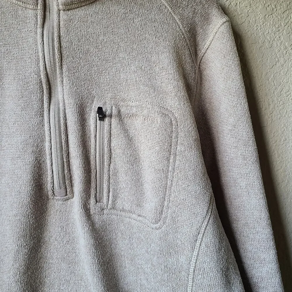 Woolrich Quater Zip Men's Pullover Sweater Size L